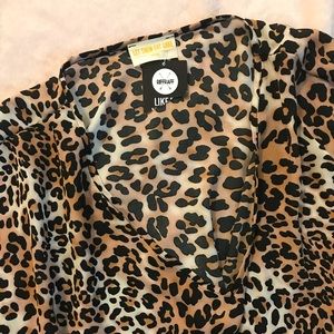 Let them eat cake cheetah bathing suit cover up